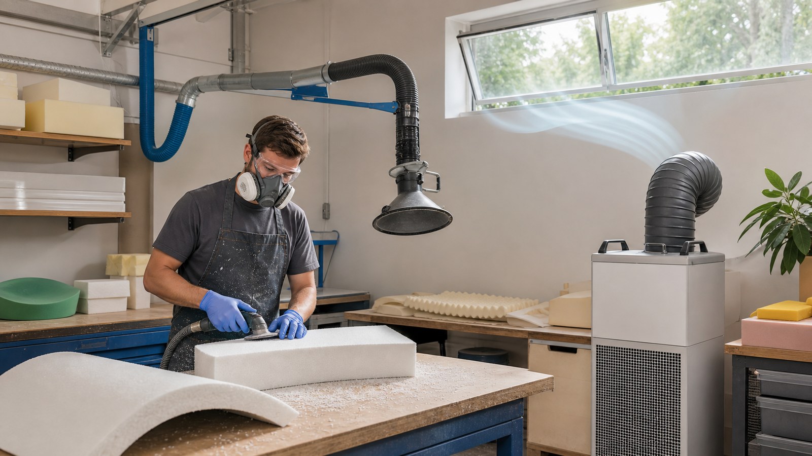 Compliant Ventilation for Foam Studios: IAQ Basics and Low-Energy Options