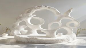 Editorial foam project scene for The Future of Foam Sculpture Sustainability: Bio-Composites, Circular Systems, and Smart Design