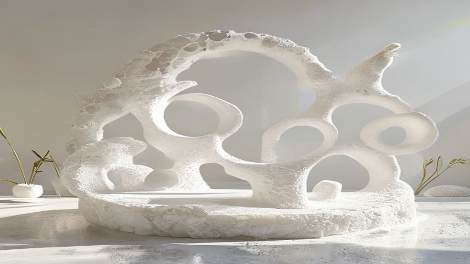 Editorial foam project scene for The Future of Foam Sculpture Sustainability: Bio-Composites, Circular Systems, and Smart Design