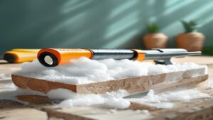 Editorial foam project scene for Board Cutting Tool: Best Options Reviewed