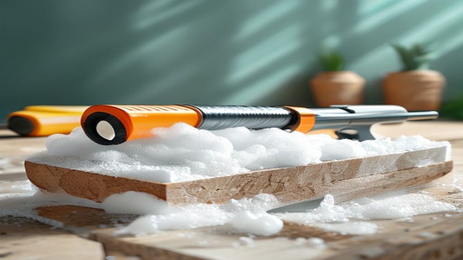Editorial foam project scene for Board Cutting Tool: Best Options Reviewed