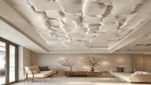 Editorial foam project scene for Decorative Ceiling Tile: Elegant Home Upgrades
