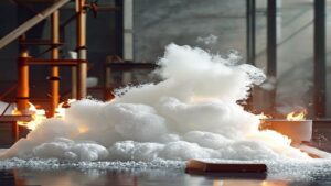 Editorial foam project scene for Fireproof Material: Industrial Applications Explained