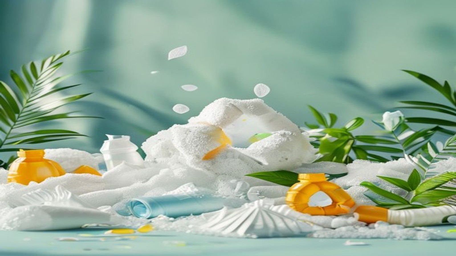 Editorial foam project scene for Plastics Environmental Impact: Recycling Challenges