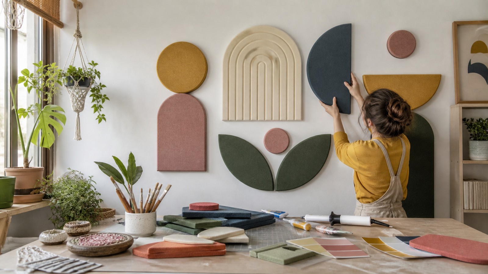 Editorial foam project scene for Wall Art: Creative DIY Décor Ideas