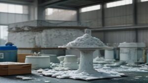 Editorial foam scene for The Recycling Problem: Environmental Limitations of Foam Sculptures